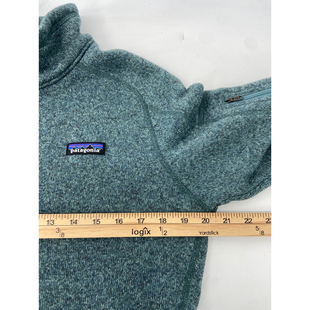 Patagonia Better Sweater Womens Large Green 1/4 Zip Fleece Pullover Hiking 25617 - Picture 5 of 7